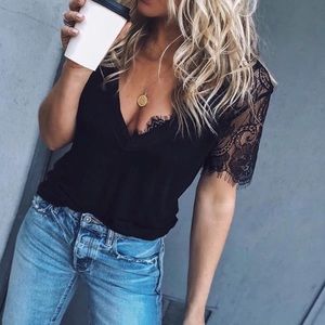 Vici Sweet Side Lace Top
